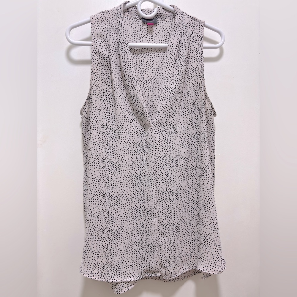 Vince Camuto Sleeveless Polka Dot Women's Top | Size M